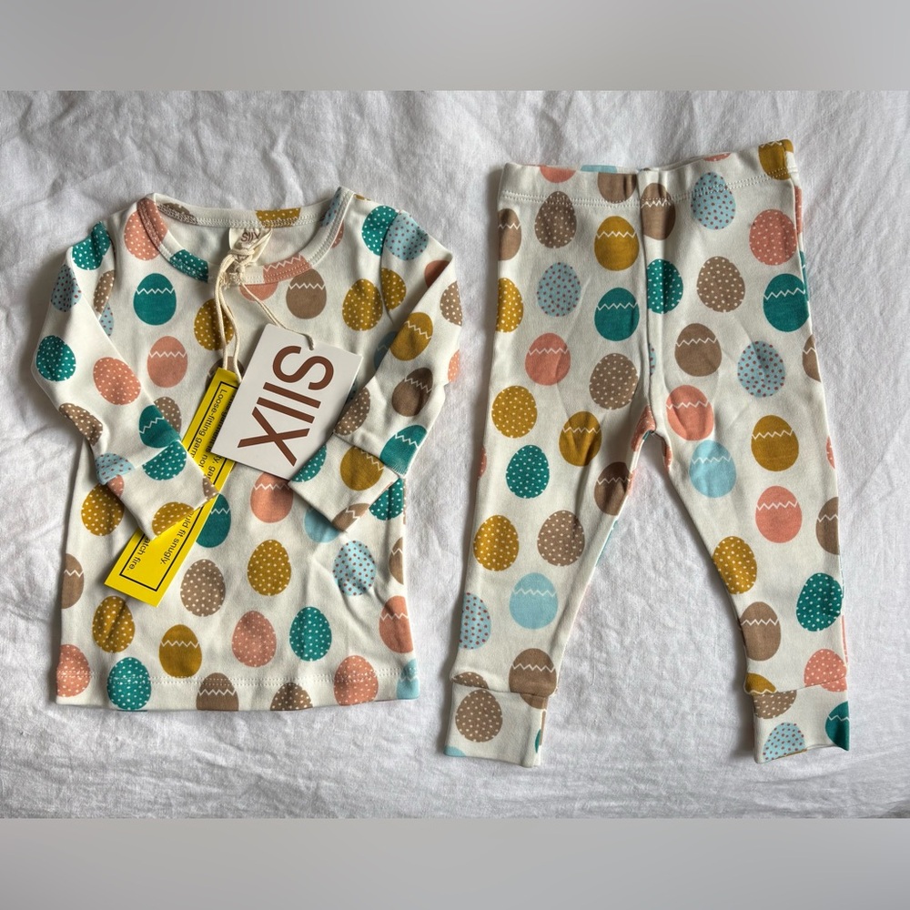 NEW SIIX Easter Baby Girl 2 Piece Pajamas Set, Size 12-18 months, Never Worn